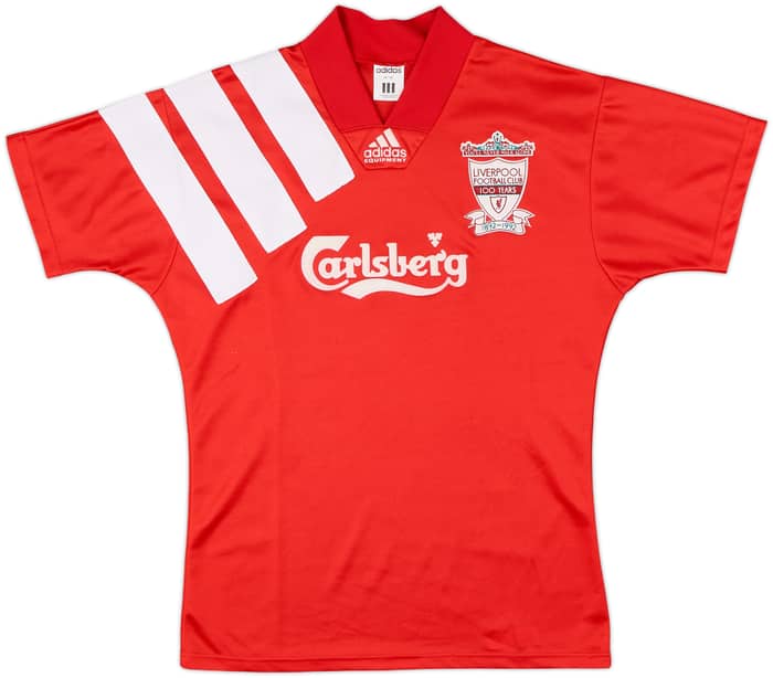 1992-93 Liverpool Centenary Home Shirt - 8/10 - (S)