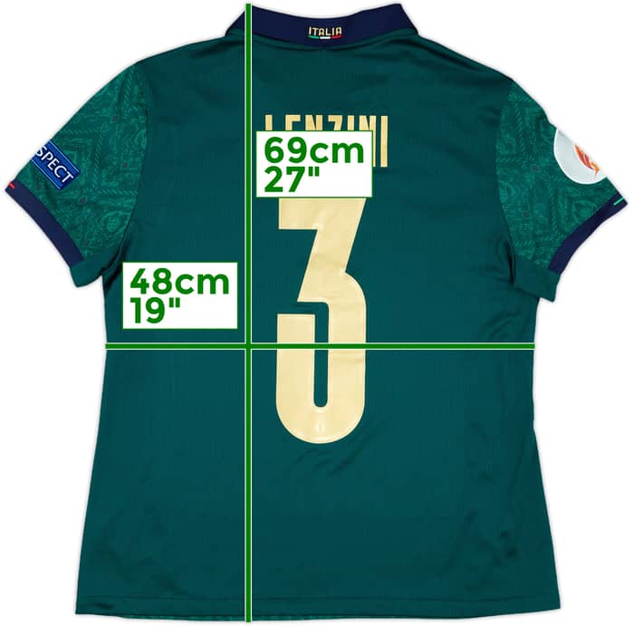 2019 Italy Women Match Issue UEFA Euro Qualifying Third Shirt Lenzini #3