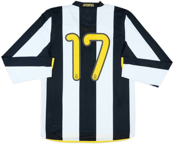 2008-09 Juventus Match Issue Home L/S Shirt #17