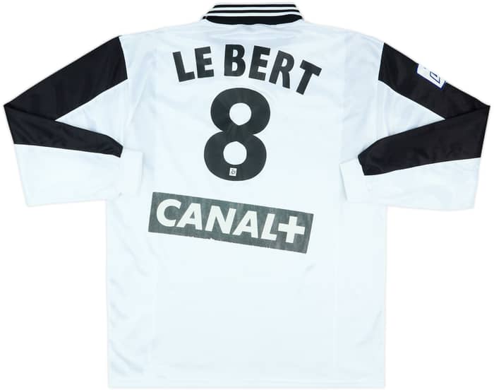 1996-98 FC Lorient Match Issue Coupe de la Ligue Away L/S Shirt Le Bert #8