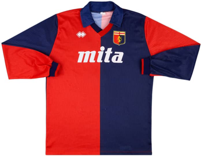 1990-91 Genoa Home Shirt #3 - 5/10 - (XL)