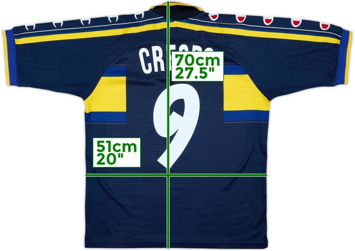 1999-00 Parma Away Shirt Crespo #9 - 8/10 - (S)
