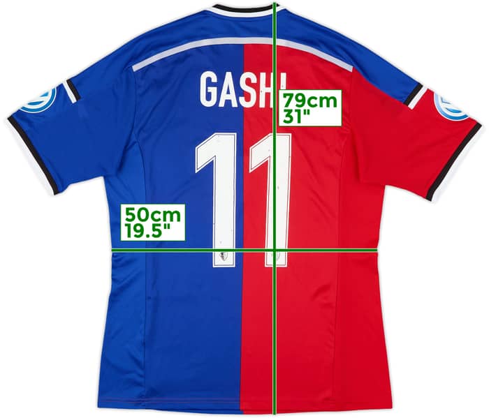 2014-15 FC Basel Home Shirt Gashi #11 - 6/10 - (L)