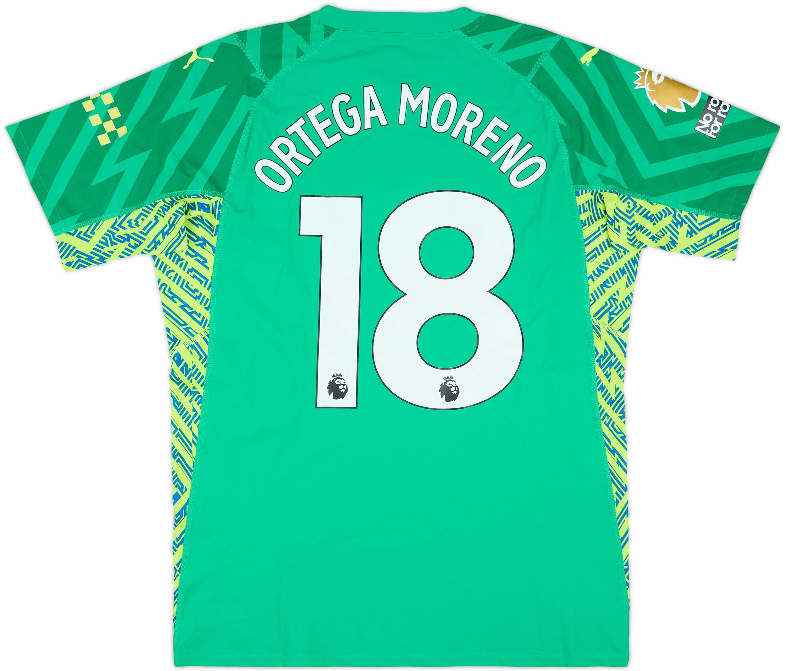 2023-24 Manchester City Match Issue GK Shirt Ortega Moreno #18