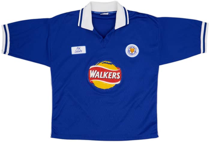 1996-98 Leicester Home Shirt Heskey #11 - 8/10 - (M)