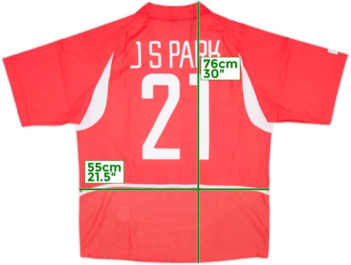 2002-03 South Korea Home Shirt J.S.Park #21 (L)