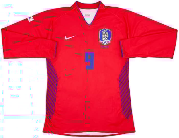 2006-08 South Korea Home L/S Shirt #9 - 8/10 - (XL)