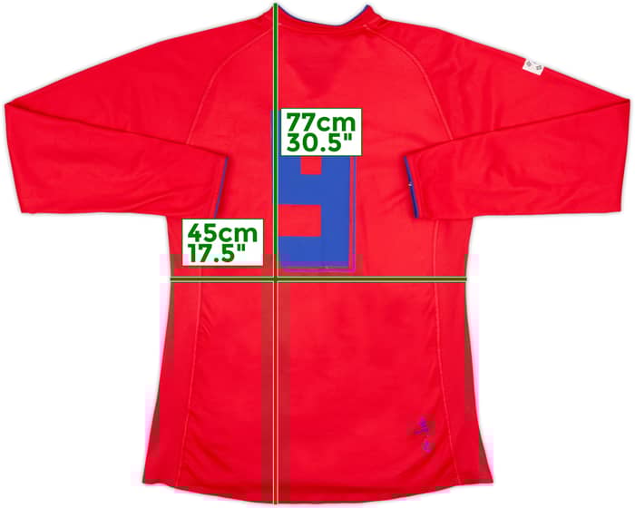 2006-08 South Korea Home L/S Shirt #9 - 8/10 - (XL)