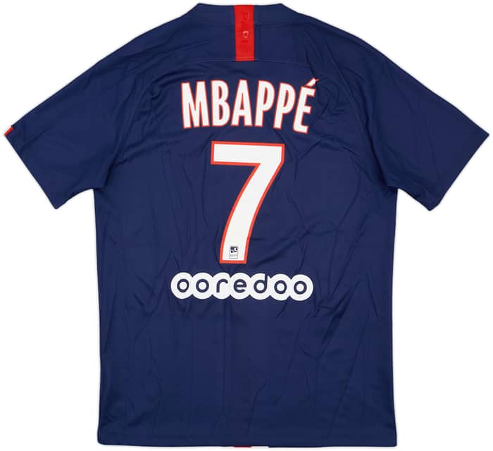 2019-20 Paris Saint-Germain Home Shirt Mbappe #7 - 9/10 - (M)