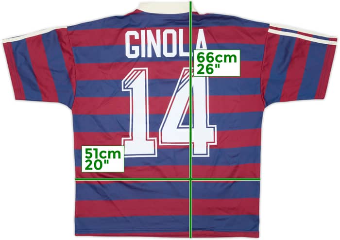 1995-96 Newcastle Away Shirt Ginola #14 - 6/10 - (M)