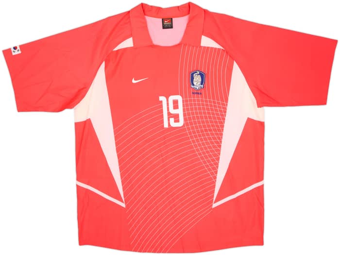 2002-03 South Korea Home Shirt J.H.Ahn #19 - 5/10 - (XXL)