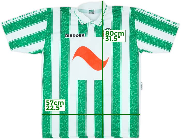 1996-98 Rapid Vienna Match Issue Home Shirt #10