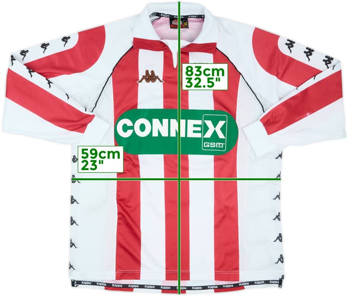 1998-99 Rapid Bucuresti Match Issue Home L/S Shirt #6