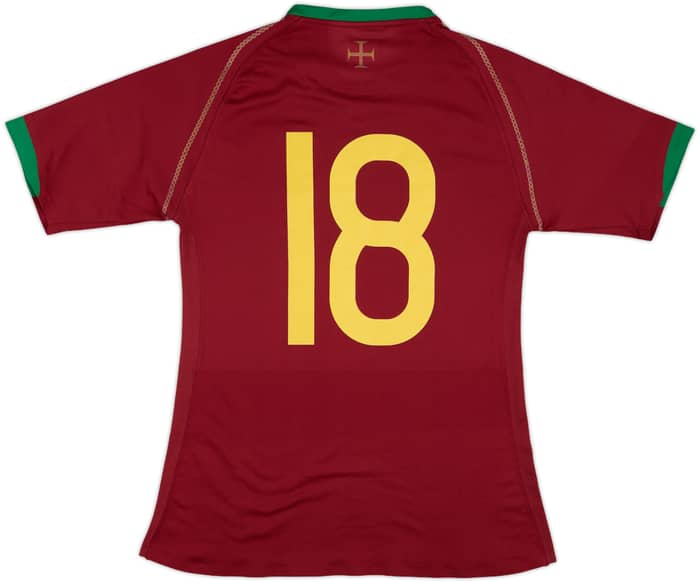 2006-08 Portugal Match Issue Home Shirt #18