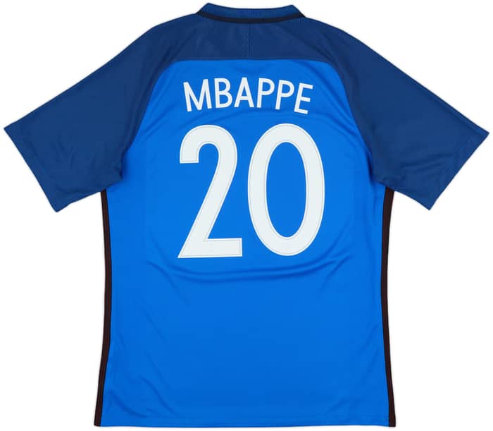 2016-17 France Home Shirt Mbappe #20 - 8/10 - (L)