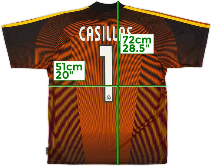 2003-04 Real Madrid GK Shirt Casillas #1 - 6/10 - (S)