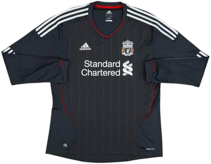 2011-12 Liverpool Away L/S Shirt Gerrard #8 - 8/10 - (L)