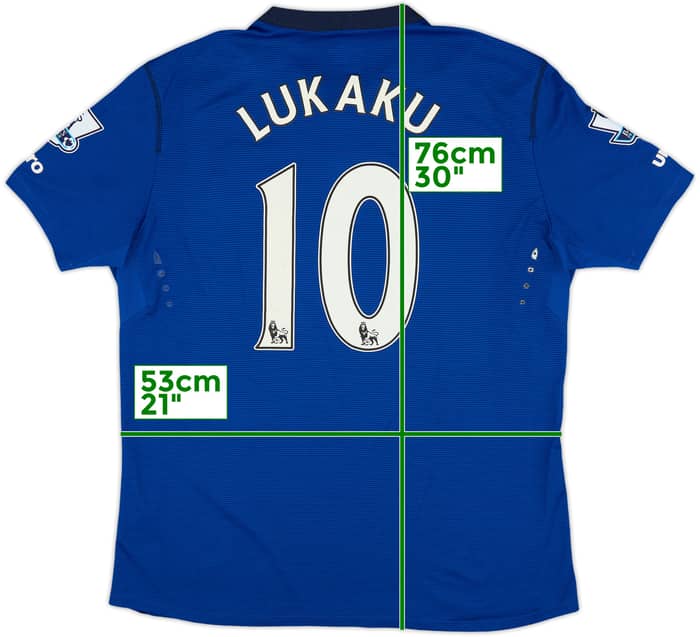 2014-15 Everton Home Shirt Lukaku #10 - 7/10 - (XL)