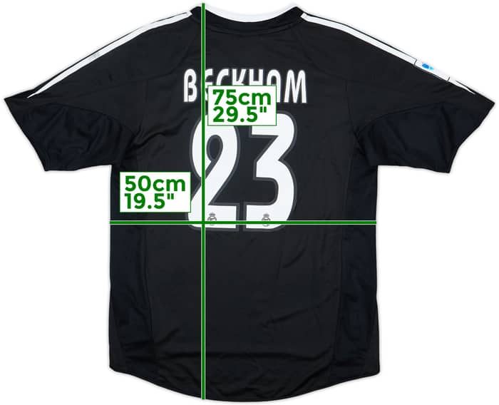 2004-05 Real Madrid Away Shirt Beckham #23 - 7/10 - (S)