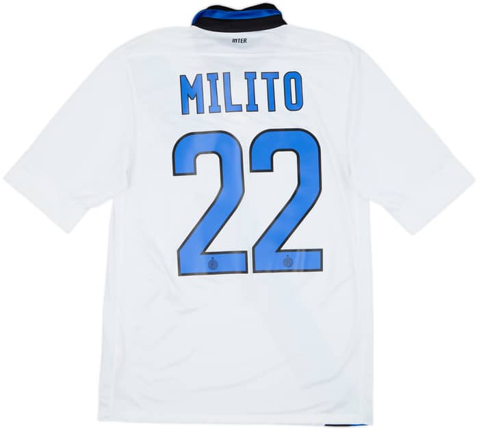 2011-12 Inter Milan Away Shirt Milito #22 - 7/10 - (S)