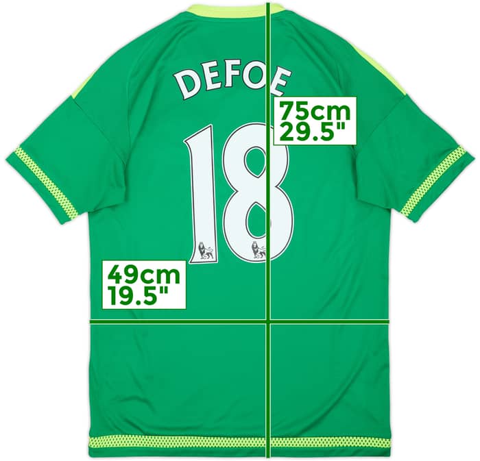 2015-16 Sunderland Away Shirt Defoe #18 - 7/10 - (M)