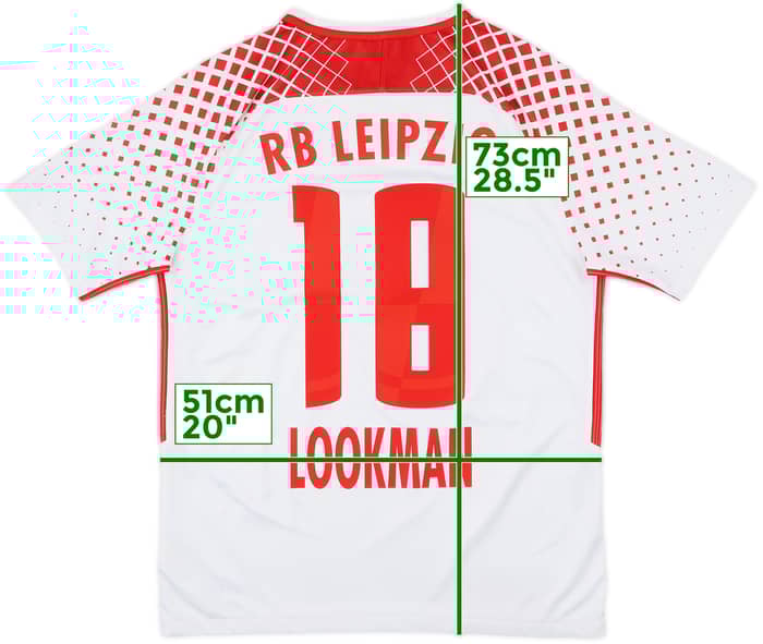 2017-18 RB Leipzig Home Shirt Lookman #18 - 6/10 - (M)