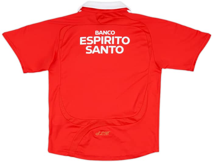 2007-08 Benfica Home Shirt - 8/10 - (S.Boys)