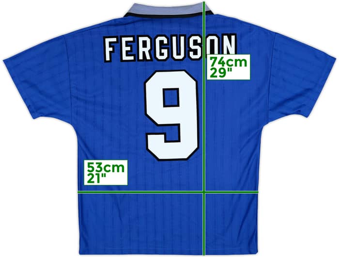 1995-97 Everton Home Shirt Ferguson #9 - 6/10 - (M)