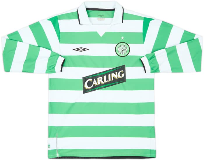 2004-05 Celtic Home L/S Shirt Lambert #14 - 6/10 - (S)