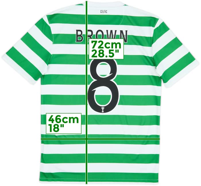 2012-13 Celtic '125th Anniversary' Home Shirt Brown #8 - 8/10 - (S)