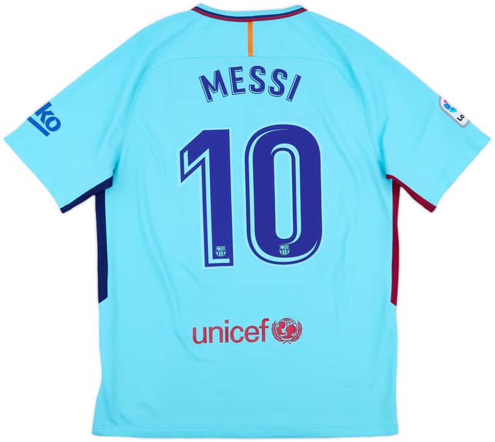 2017-18 Barcelona Away Shirt Messi #10 - 7/10 - (L)