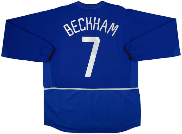 2002-03 Manchester United Third L/S Shirt Beckham #7 - 6/10 - (XL)