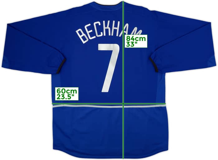 2002-03 Manchester United Third L/S Shirt Beckham #7 - 6/10 - (XL)