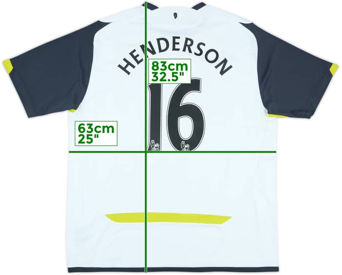 2009-10 Sunderland Away Shirt Henderson #16 - 8/10 - (XXL)