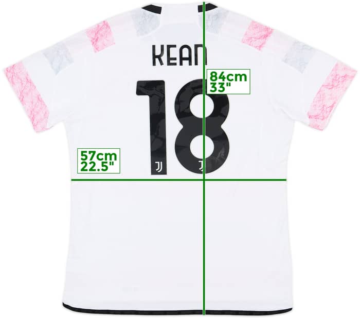 2023-24 Juventus Authentic Away Shirt Kean #18 - 10/10 - (XL)