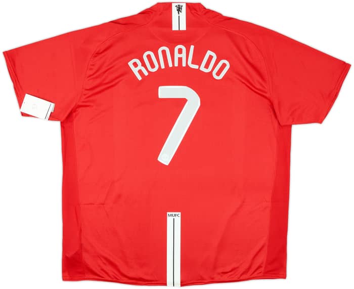2007-09 Manchester United Home Shirt Ronaldo #7 (3XL)