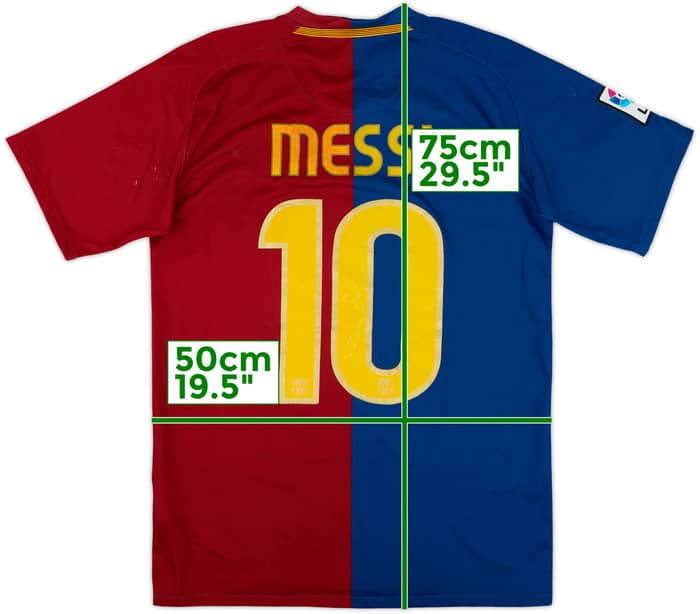 2008-09 Barcelona Home Shirt Messi #10 - 5/10 - (S)