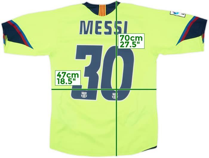 2005-06 Barcelona Away Shirt Messi #30 - 8/10 - (S)