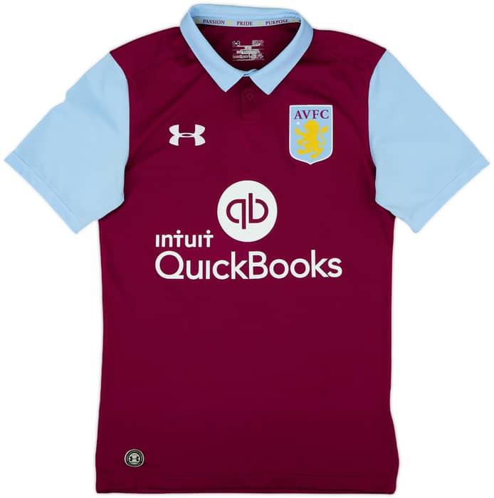2016-17 Aston Villa Home Shirt - 5/10 - (S)