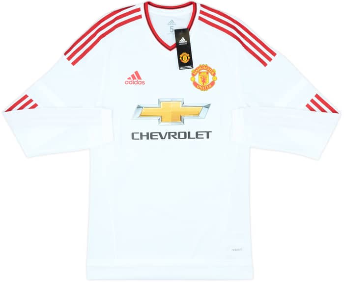 2015-16 Manchester United Player Issue Away L/S Shirt Rooney #10 (S/M)