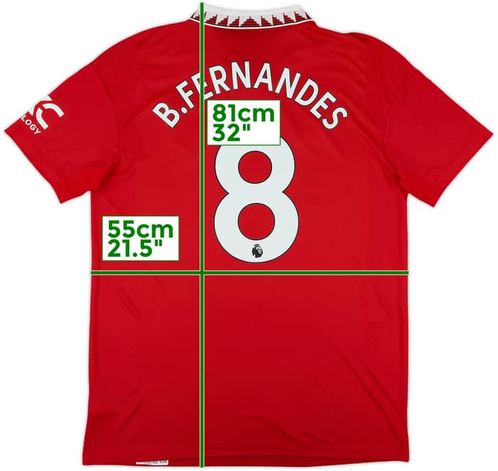 2022-23 Manchester United Home Shirt B.Fernandes #8 - 10/10 - (L)
