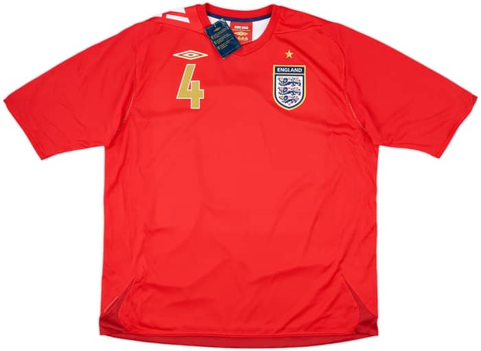 2006-08 England Away Shirt Gerrard #4 (XXL)