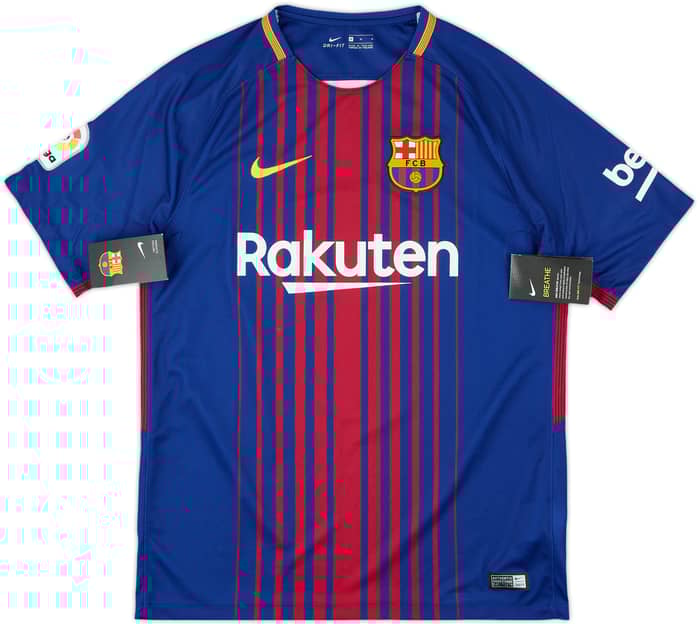 2017-18 Barcelona Home Shirt Suarez #9 (M)