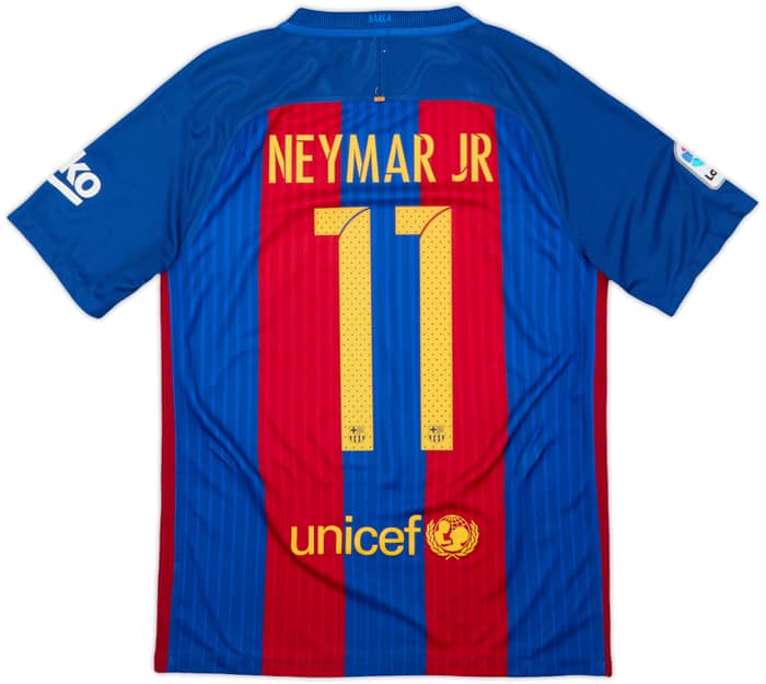 2016-17 Barcelona Home Shirt Neymar Jr #11 - 8/10 - (S)