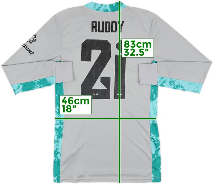 2020-21 Wolves GK Shirt Ruddy #21 - 9/10 - (S)