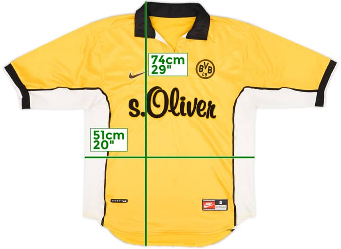 1998-00 Borussia Dortmund Home Shirt - 6/10 - (S)