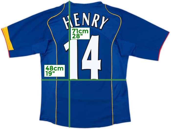 2004-06 Arsenal Away Shirt Henry #14 - 8/10 - (M)