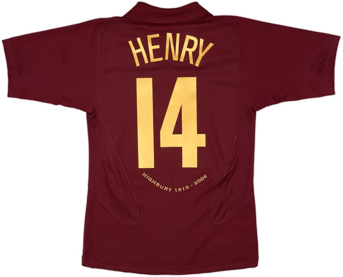 2005-06 Arsenal Home Shirt Henry #14 - 8/10 - (S)