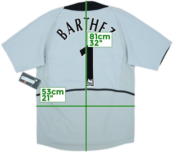2002-04 Manchester United GK S/S Shirt Barthez #1 (M)