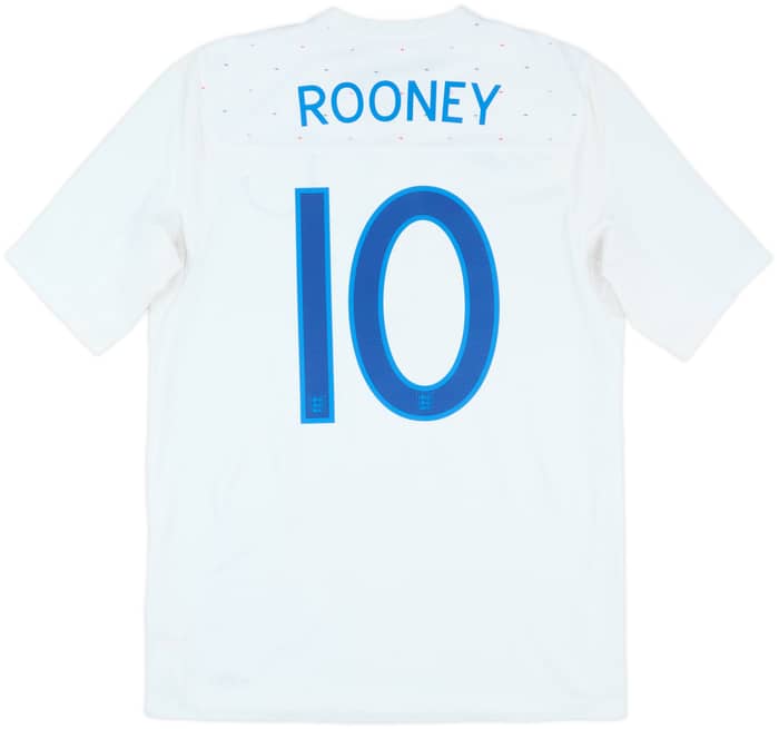 2010-11 England Home Shirt Rooney #10 - 9/10 - (M)